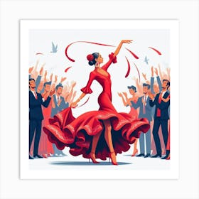 Flamenco Dancer 1 Art Print