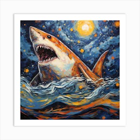 Great White Shark Art Print