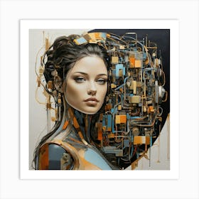 Robot Woman 1 Art Print