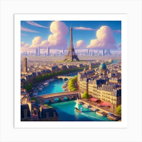 City of Lights: Paris Panorama Art Print