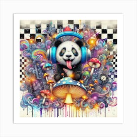 Panda Music Art Print