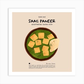 Saag Paneer Square Art Print