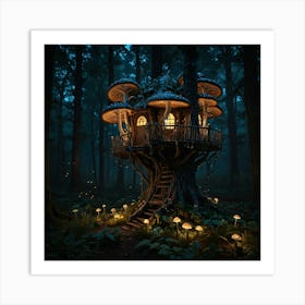 Fairy House In The Forest 5 Art Print