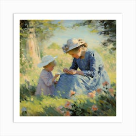 Mother And Child 3 Art Print