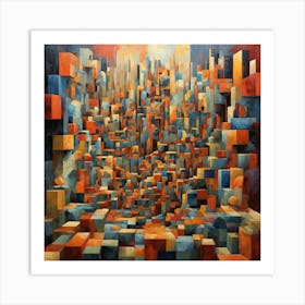 Block Kingdom Art Print