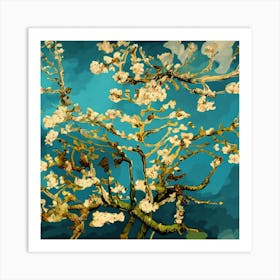 Almond Blossom, Vincent Van Gogh Living Room Art Print