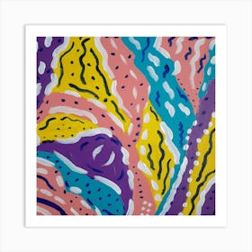 Abstract Flow Colorful Painting Art Print