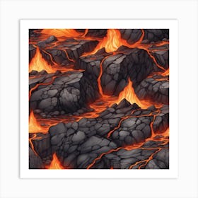 Lava texture 32 Art Print