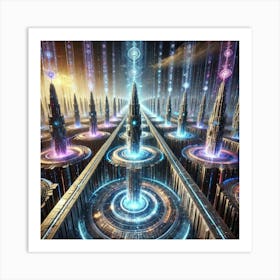 A Stunning Depiction Of The Infinite Spires, Tower Art Print