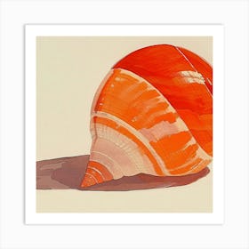 Orange Shell Art Print