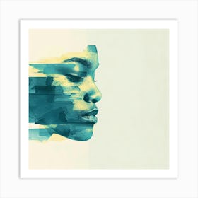 Woman'S Face 9 Art Print