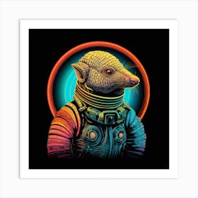 Rat In Space Art Print