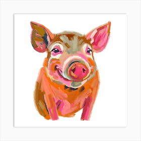 Duroc Pig 03 Art Print