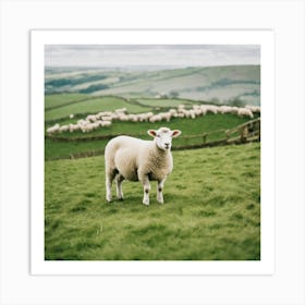 Sheep In A Field 7 Art Print