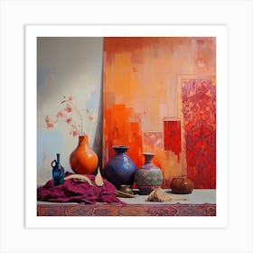 Moroccan Vases Art Print