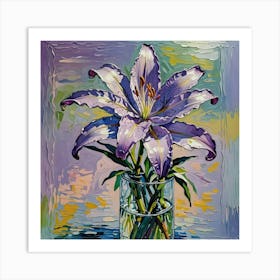 Lily In A Vase Art Print