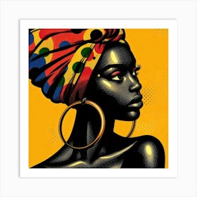 Sekai African Woman Canvas Print Art Print