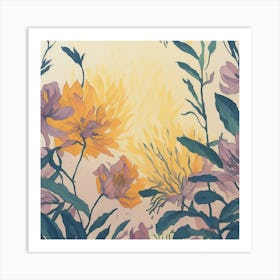 Flowers In The Sun Art Print