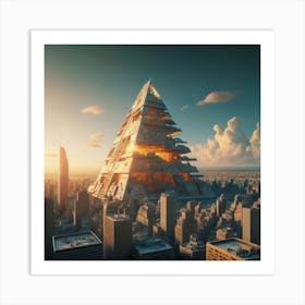 Pyramid City 6 Art Print