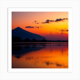 Sunset Over Lake Victoria Art Print