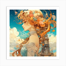 Fairytale Girl Art Print