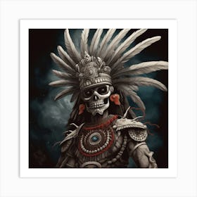 Mictlantecuhtli 2 Art Print