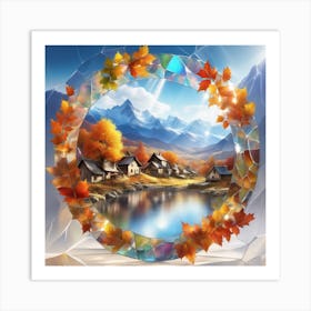 Autumn Village 28 Art Print