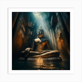 Buddha Statue Art Print