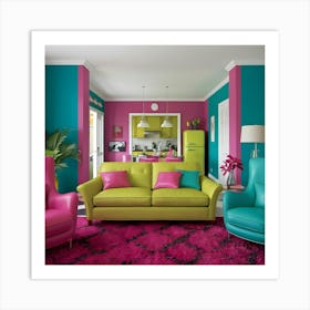 Bright Living Room Art Print