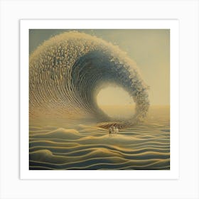 Tunnel sea Art Print