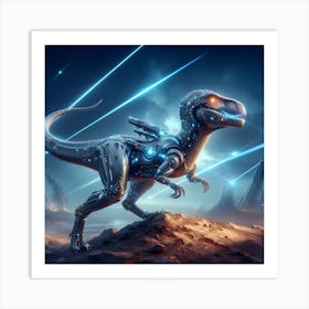 Robotic Dinosaur Art Print