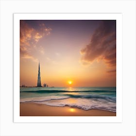 Beach Sunset Art Print