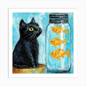 Goldfish In A Jar Art Art Print