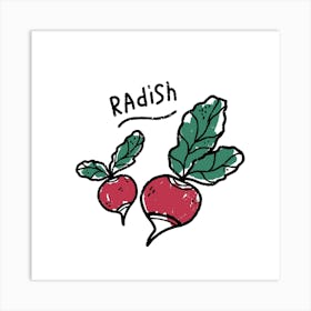 Radish Art Print