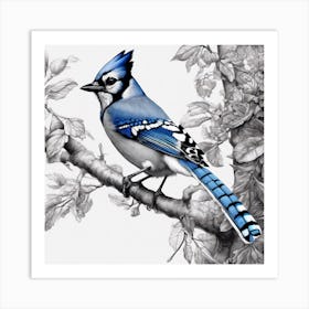 Blue Jay 1 Art Print