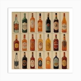 Default Vintage And Retro Alcohol Advertising Aesthetic 3 Art Print