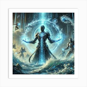 Cascade Guardian Hydromancy Sci Fi 2 Art Print