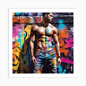 Graffiti Man 2 Art Print