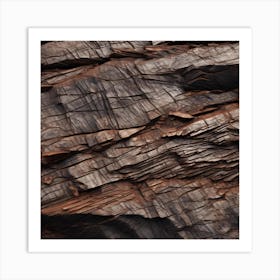 Photography Of The Texture Of A Rugged Rocky Cliff Art Print