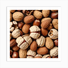 Nuts And Hazelnuts 7 Art Print