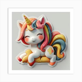 Unicorn Sticker 76 Art Print