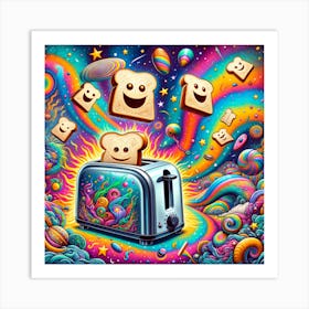 Cosmic Toaster Art Print