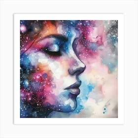 Galaxy Painting 1 Art Print