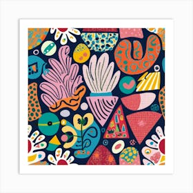 Whimsical Garden Dance Art Print