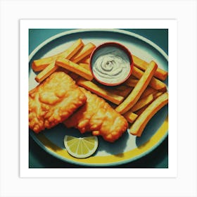 Fish And Chips Art Print