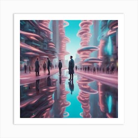 Futuristic City Art Print