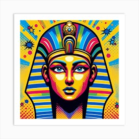 Pop Pharaoh Amenkahtor Art Print