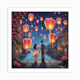 Chinese Lanterns Art Print