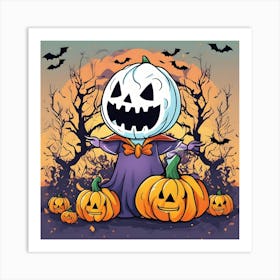 Halloween Jack O Lantern Art Print