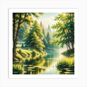 Landscape Painting 241 Art Print